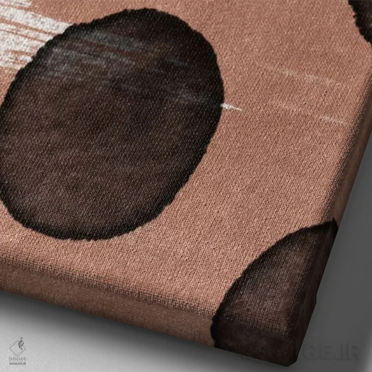 تابلو مینیمال طلای رز II اثر لیمو - نمای نزدیک بافت بوم