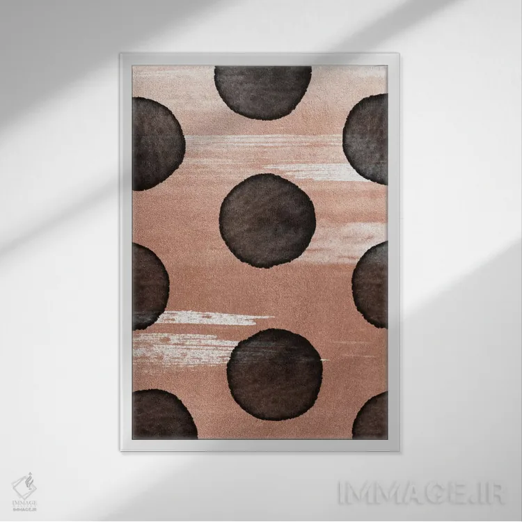 تابلو مینیمال طلای رز II اثر لیمو - نمای قابدار سفید