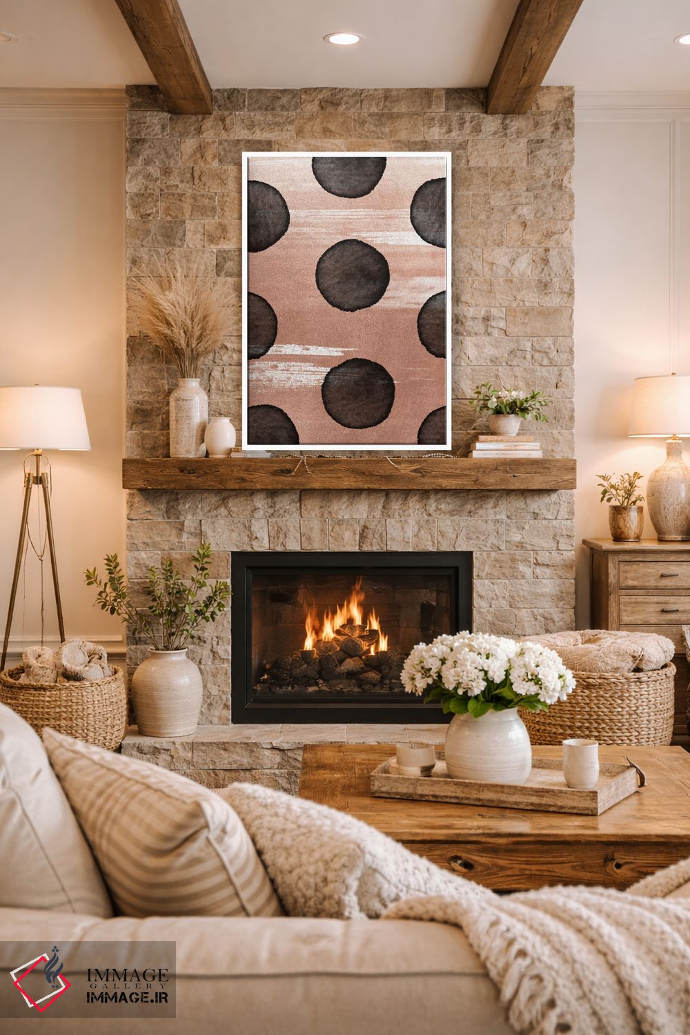 تابلو مینیمال طلای رز II اثر لیمو - D1W