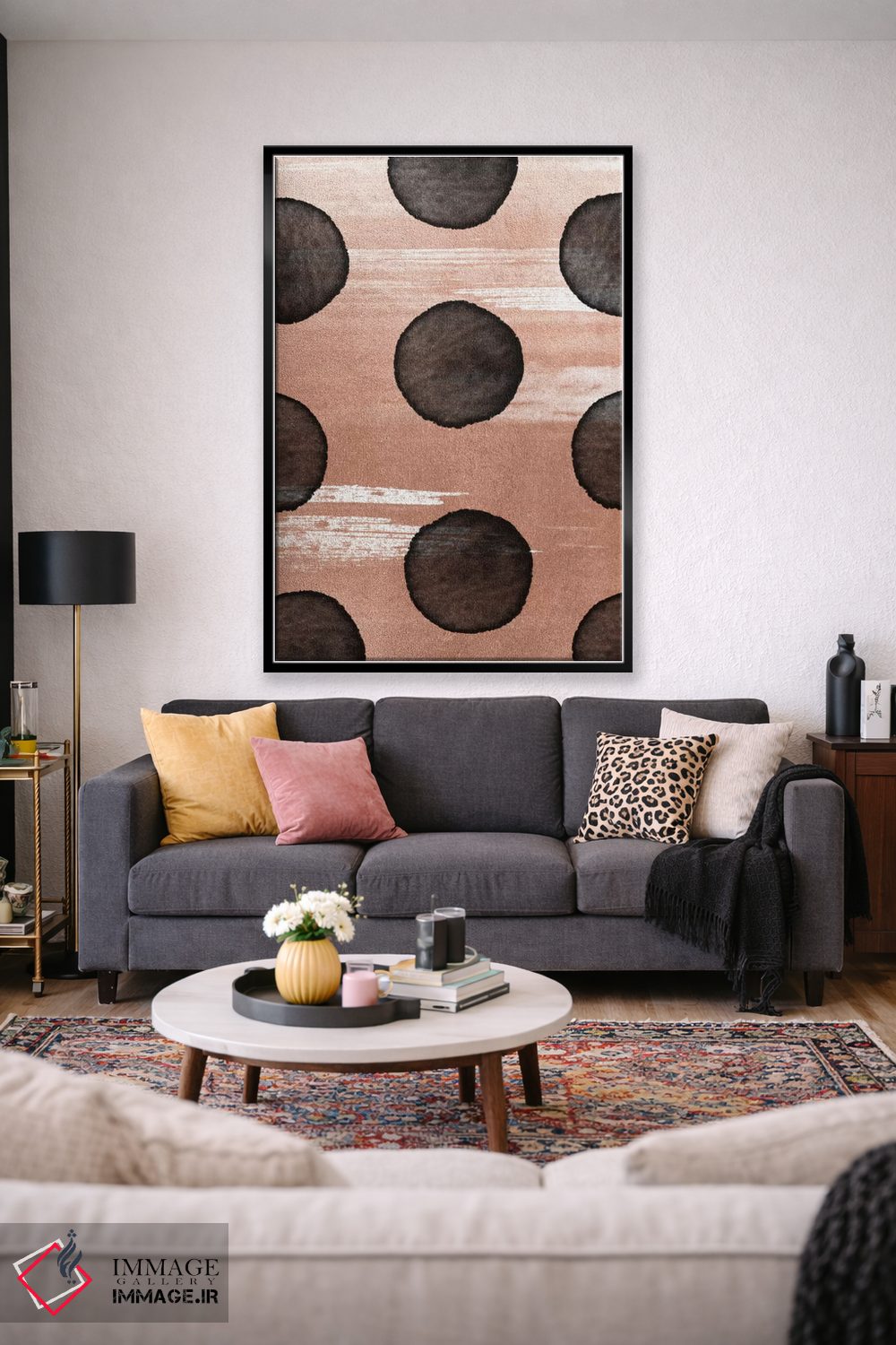 تابلو مینیمال طلای رز II اثر لیمو - D2B