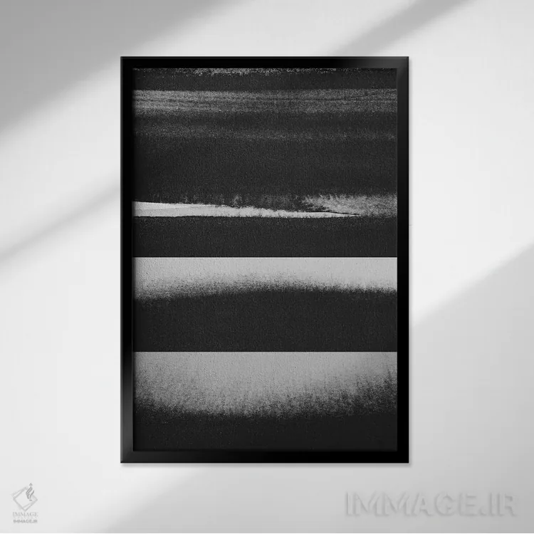 تابلو مینیمال بعد اثر لیمو - نمای قابدار مشکی