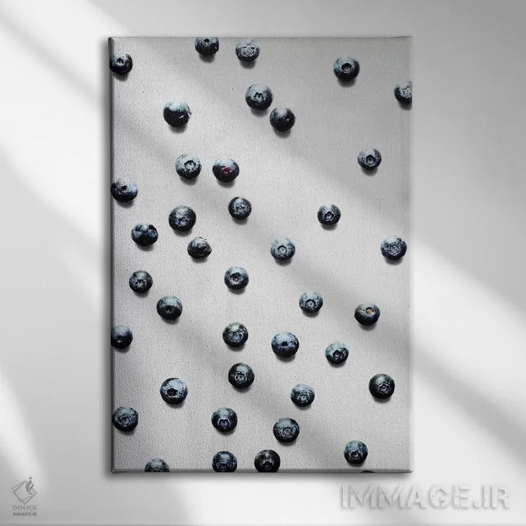 تابلو مینیمال میوه XII-I اثر لیمو - نمای روبهرو روی دیوار