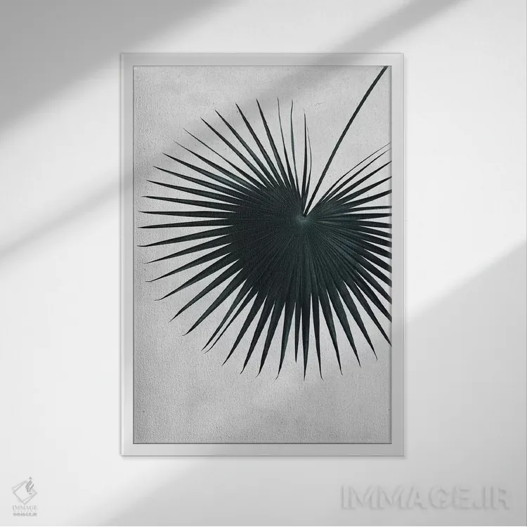 تابلو مینیمال احساس اثر لیمو - نمای قابدار سفید