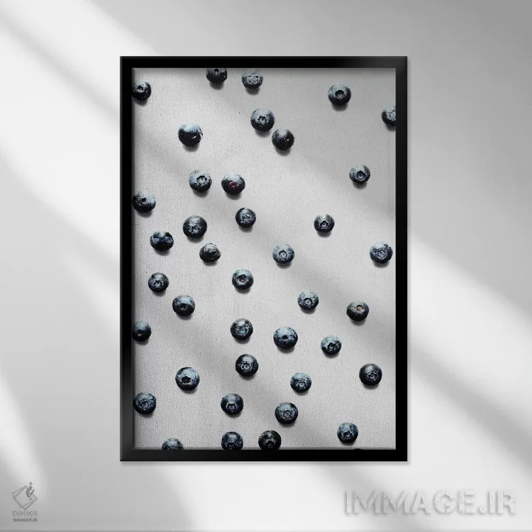 تابلو مینیمال میوه XII-I اثر لیمو - نمای قابدار مشکی