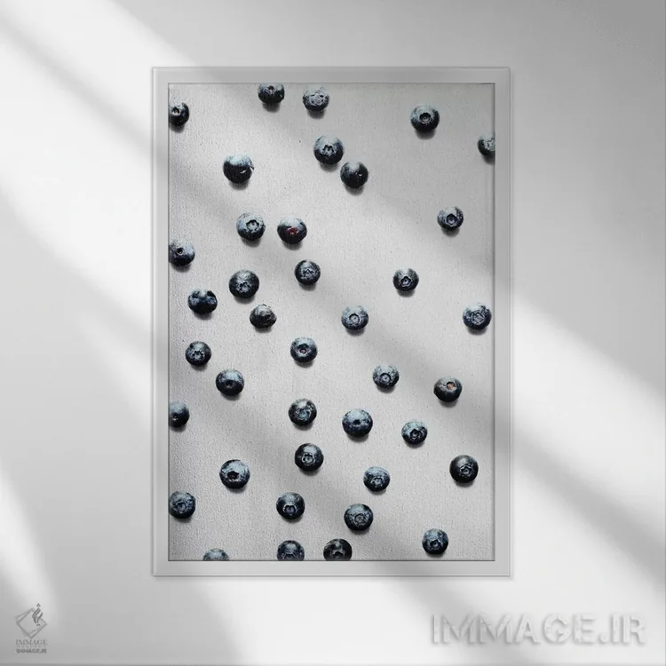 تابلو مینیمال میوه XII-I اثر لیمو - نمای قابدار سفید