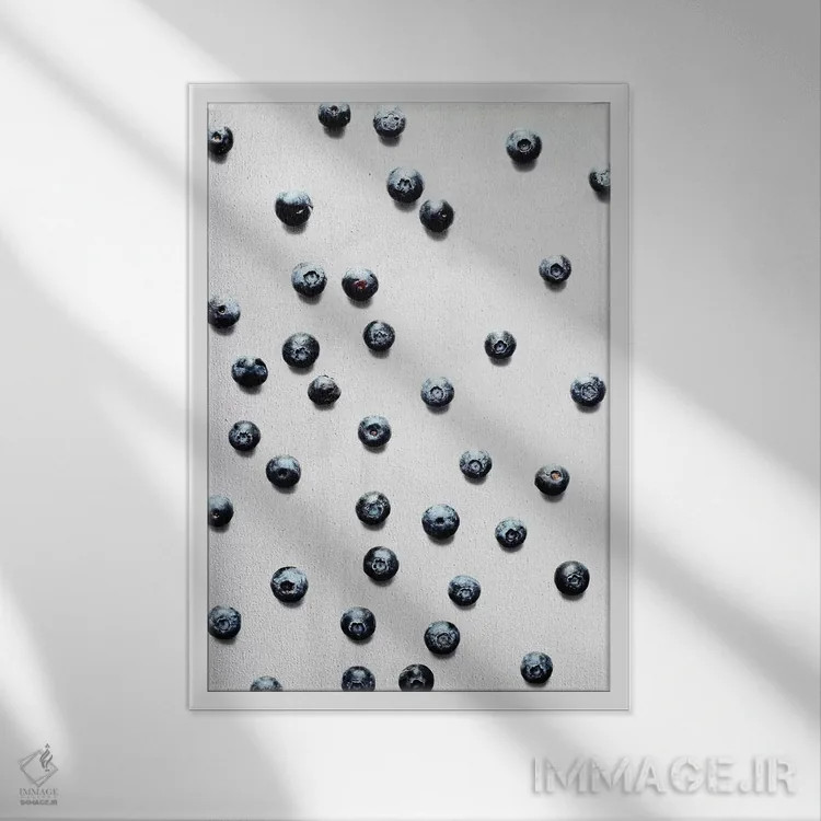تابلو مینیمال میوه XII-I اثر لیمو - نمای قابدار سفید