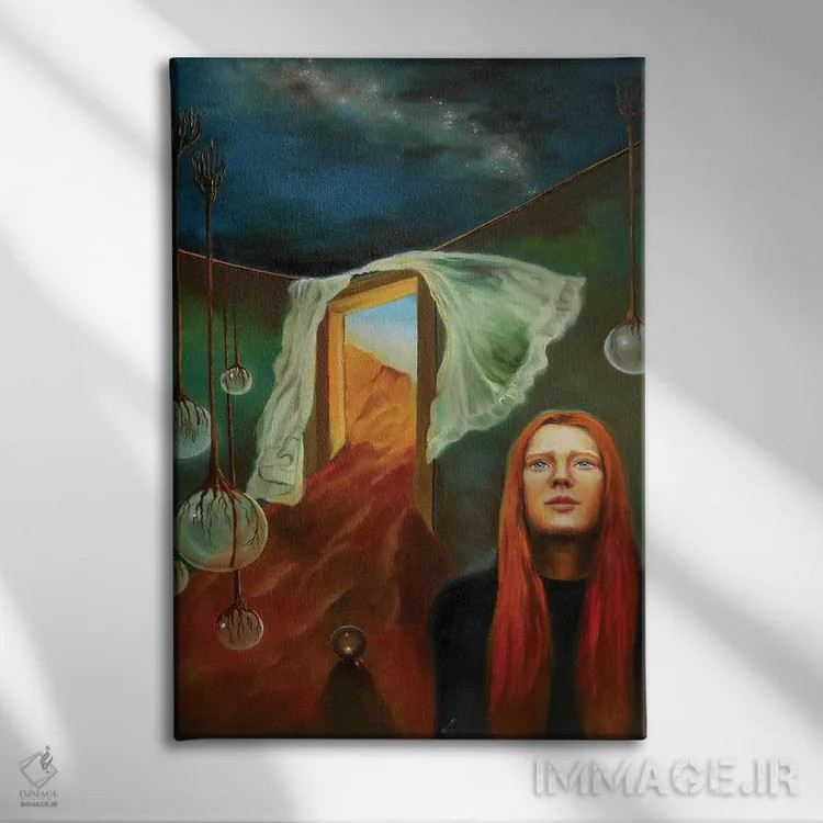 تابلو دکوراتیو غبار ستاره اثر اباورا لومولر - نمای روبهرو روی دیوار