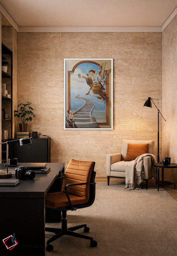 تابلو کلاسیک پیام آور امید اثر اباورا لومولر - D6W