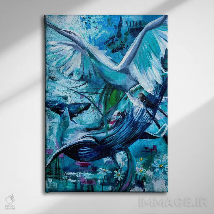 تابلو دکوراتیو آزادی بی باک است اثر لیندا مک کلور - نمای روبهرو روی دیوار