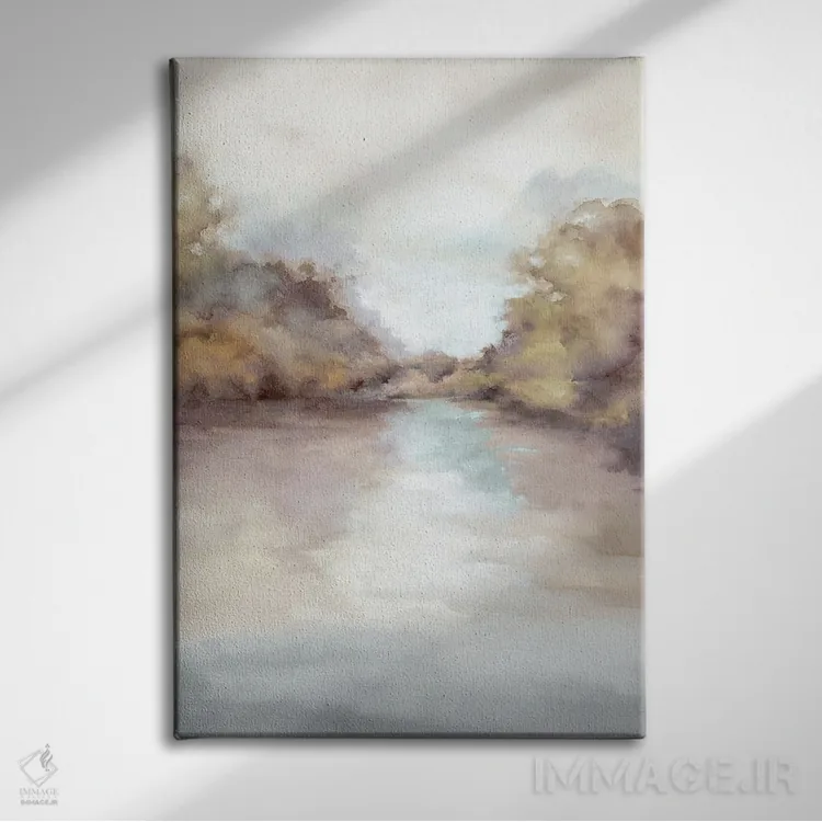 تابلو مینیمال واحه آرامش II اثر لونا ماویس - نمای روبهرو روی دیوار