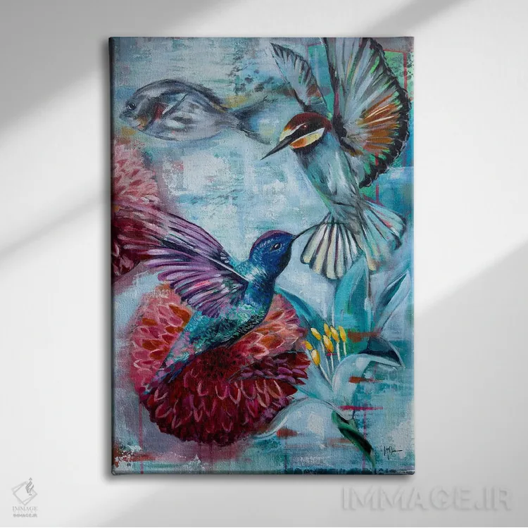 تابلو دکوراتیو فهمیدن اثر لیندا مک کلور - نمای روبهرو روی دیوار