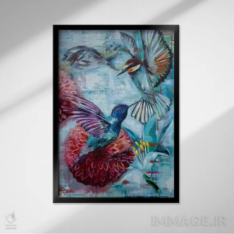 تابلو دکوراتیو فهمیدن اثر لیندا مک کلور - نمای قابدار مشکی