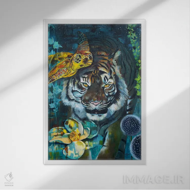 تابلو دکوراتیو به غریزه ات اعتماد کن اثر لیندا مک کلور - نمای قابدار سفید