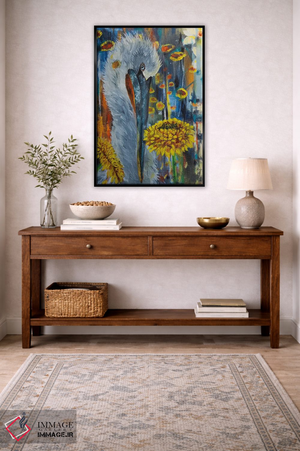 تابلو دکوراتیو فک و مگنولیا اثر لیندا مک کلور - D3B