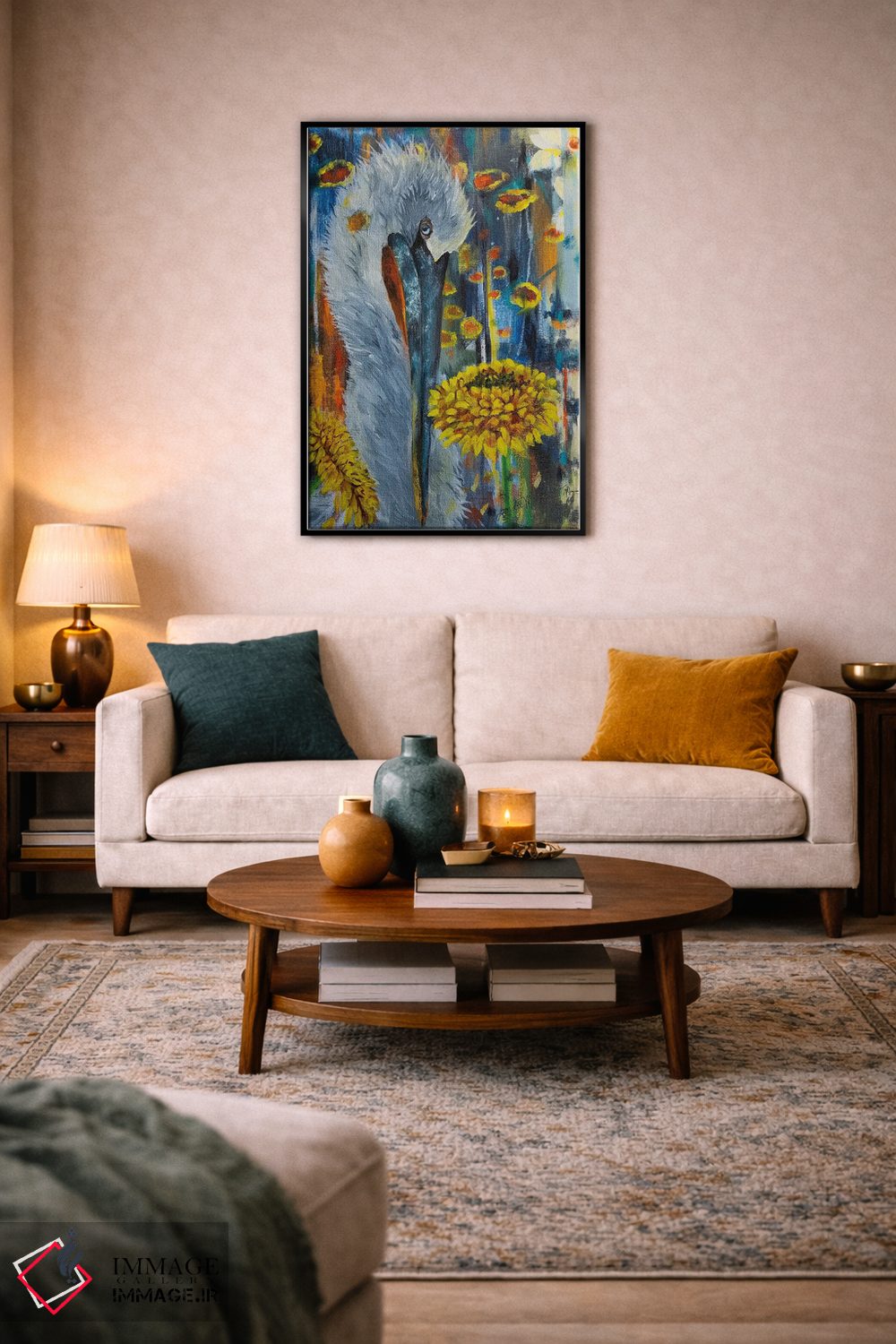 تابلو دکوراتیو فک و مگنولیا اثر لیندا مک کلور - D4B