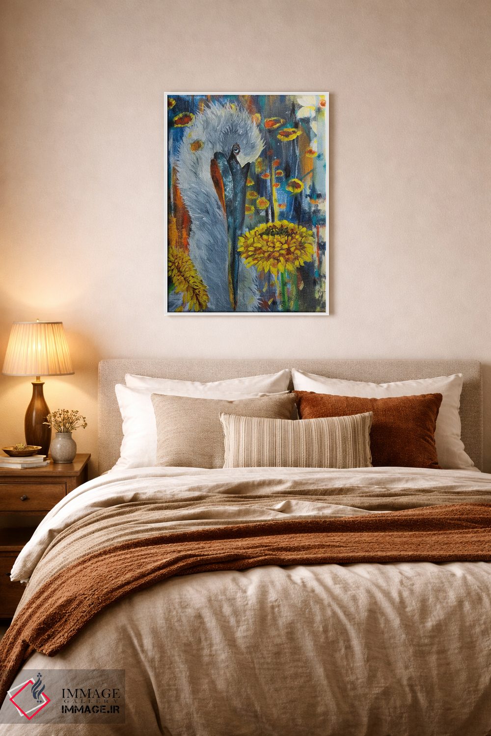 تابلو دکوراتیو فک و مگنولیا اثر لیندا مک کلور - D5W