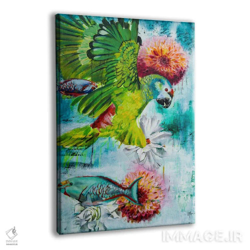 تابلو دکوراتیو هماهنگی اثر لیندا مک کلور - نمای پرسپکتیو محصول