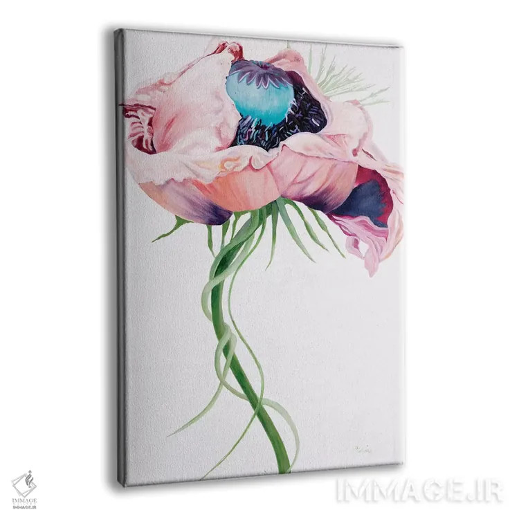 تابلو دکوراتیو شقایق پاریس ۲ اثر لیندا استلینگ - نمای پرسپکتیو محصول