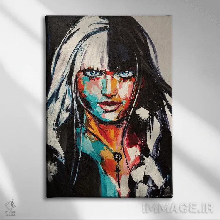 تابلو دکوراتیو مات اثر لانا فری - نمای روبهرو روی دیوار