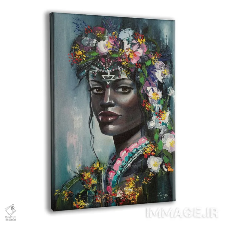 تابلو دکوراتیو زمین اثر لانا فری - نمای پرسپکتیو محصول