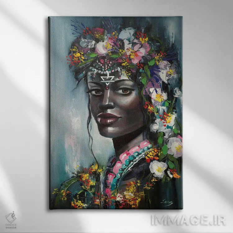 تابلو دکوراتیو زمین اثر لانا فری - نمای روبهرو روی دیوار