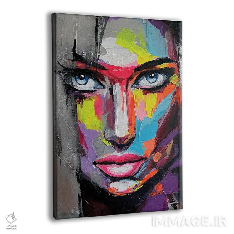 تابلو دکوراتیو نفس یخی اثر لانا فری - نمای پرسپکتیو محصول