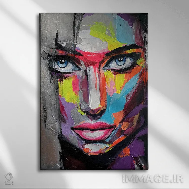 تابلو دکوراتیو نفس یخی اثر لانا فری - نمای روبهرو روی دیوار