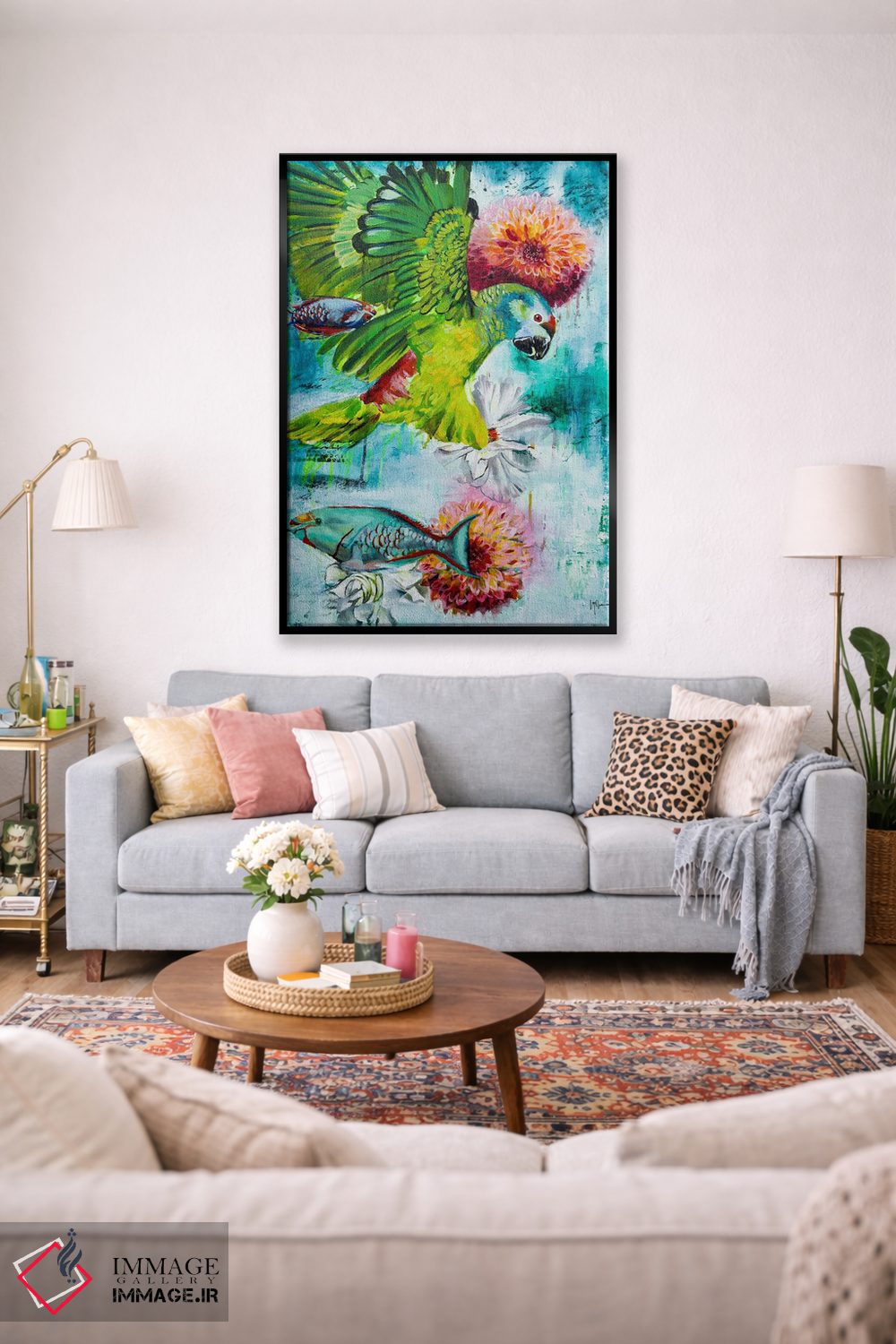 تابلو دکوراتیو هماهنگی اثر لیندا مک کلور - D1B