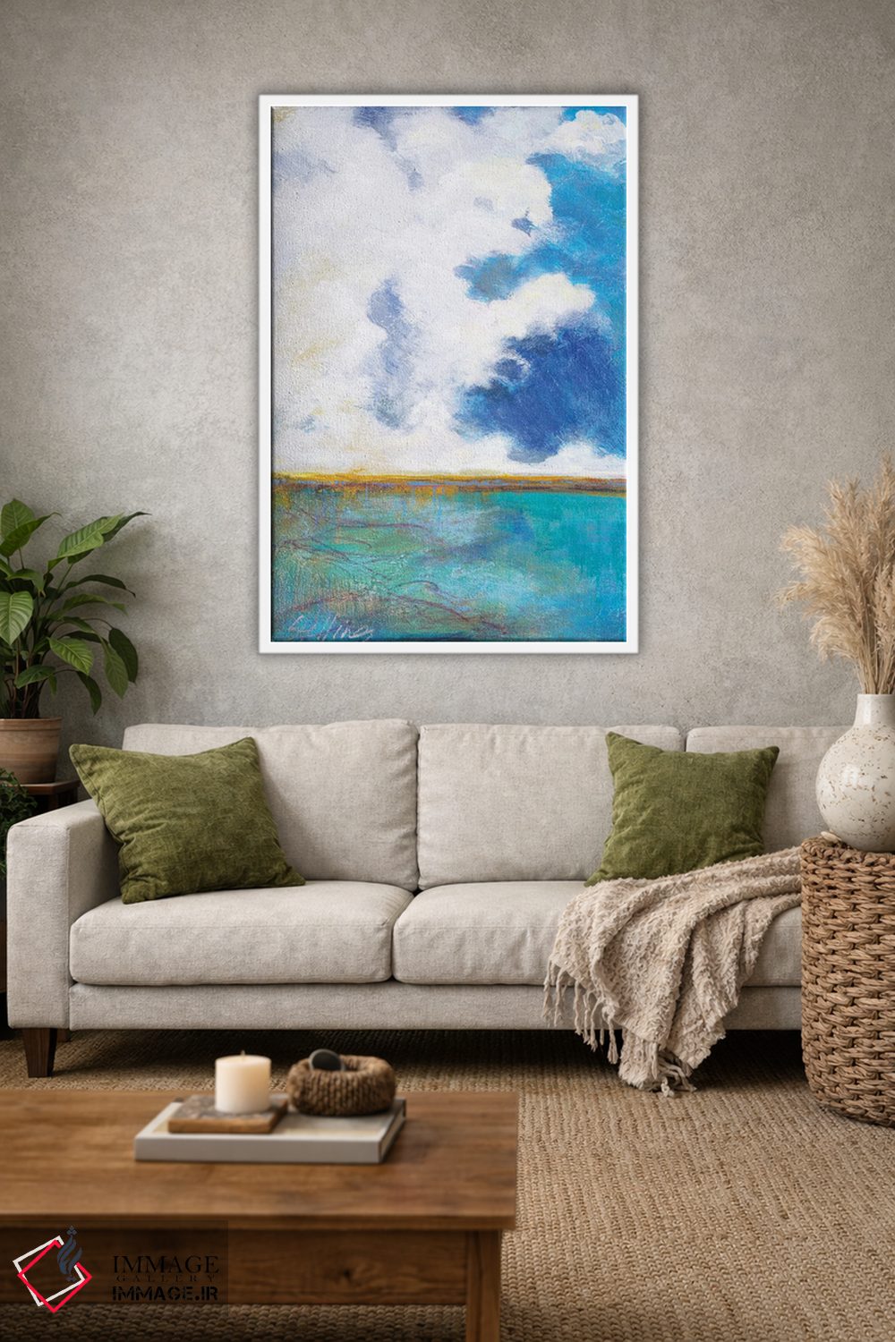 تابلو انتزاعی میسترال اثر لیندا استلینگ - D1W