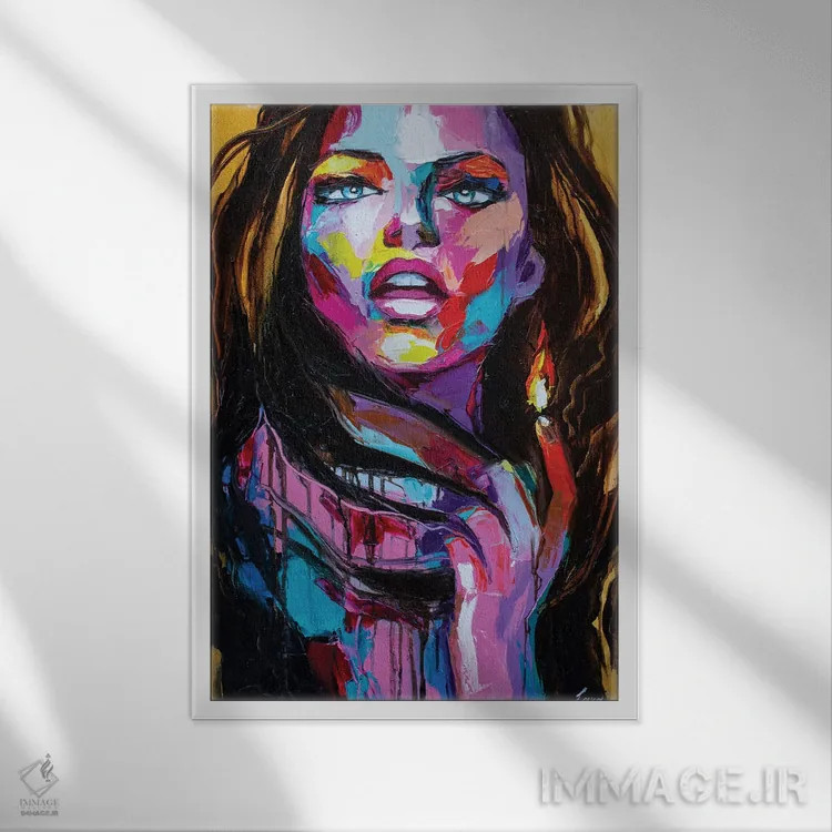 تابلو دکوراتیو اگر لازم باشد اثر لانا فری - نمای قابدار سفید