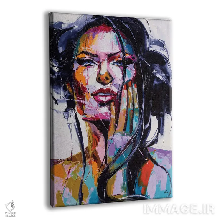 تابلو دکوراتیو سبکی اثر لانا فری - نمای پرسپکتیو محصول