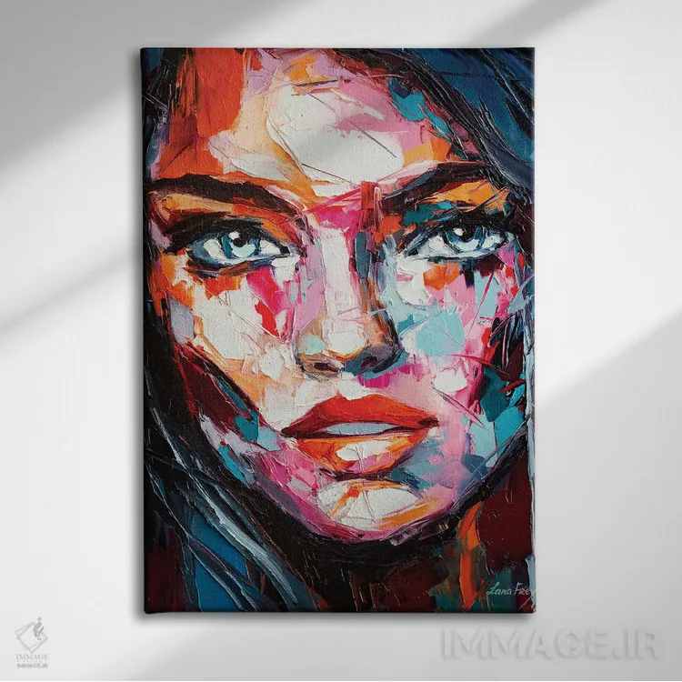 تابلو دکوراتیو مراقب باش اثر لانا فری - نمای روبهرو روی دیوار