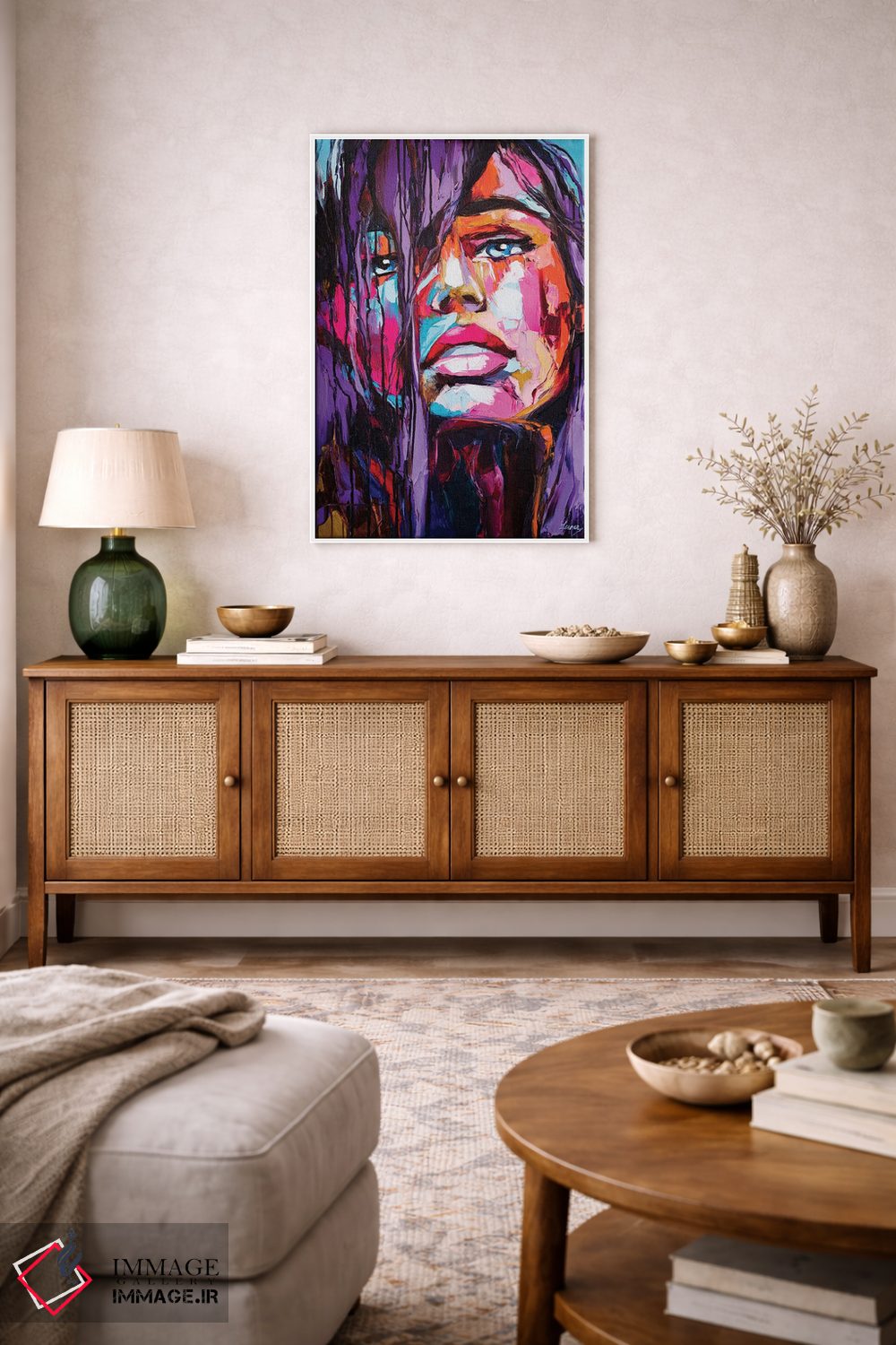 تابلو دکوراتیو برق زودگذر اثر لانا فری - D2W