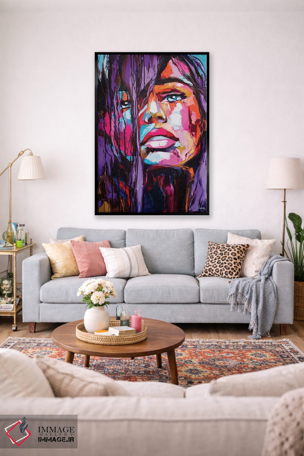 تابلو دکوراتیو برق زودگذر اثر لانا فری - D1B