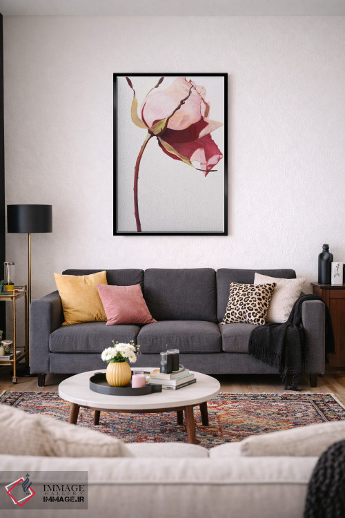 تابلو دکوراتیو عشق یک گل رز است ۱ اثر لیندا استلینگ - D3B