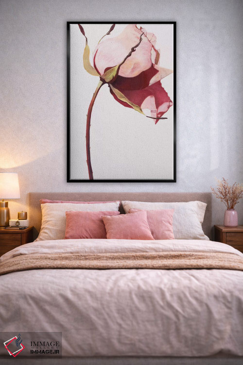 تابلو دکوراتیو عشق یک گل رز است ۱ اثر لیندا استلینگ - D2B