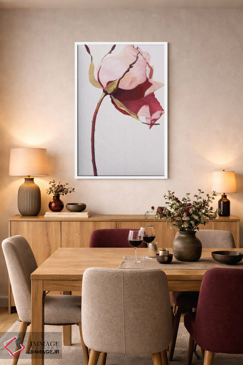 تابلو دکوراتیو عشق یک گل رز است ۱ اثر لیندا استلینگ - D5W