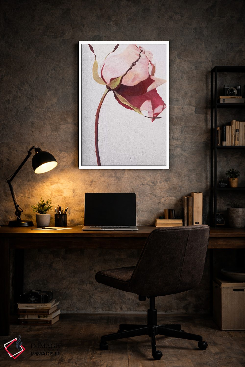 تابلو دکوراتیو عشق یک گل رز است ۱ اثر لیندا استلینگ - D6W