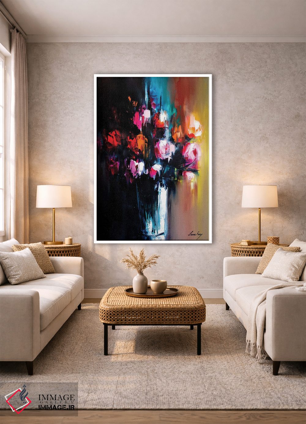 تابلو دکوراتیو سمفونی شیرین و تلخ اثر لانا فری - D1W