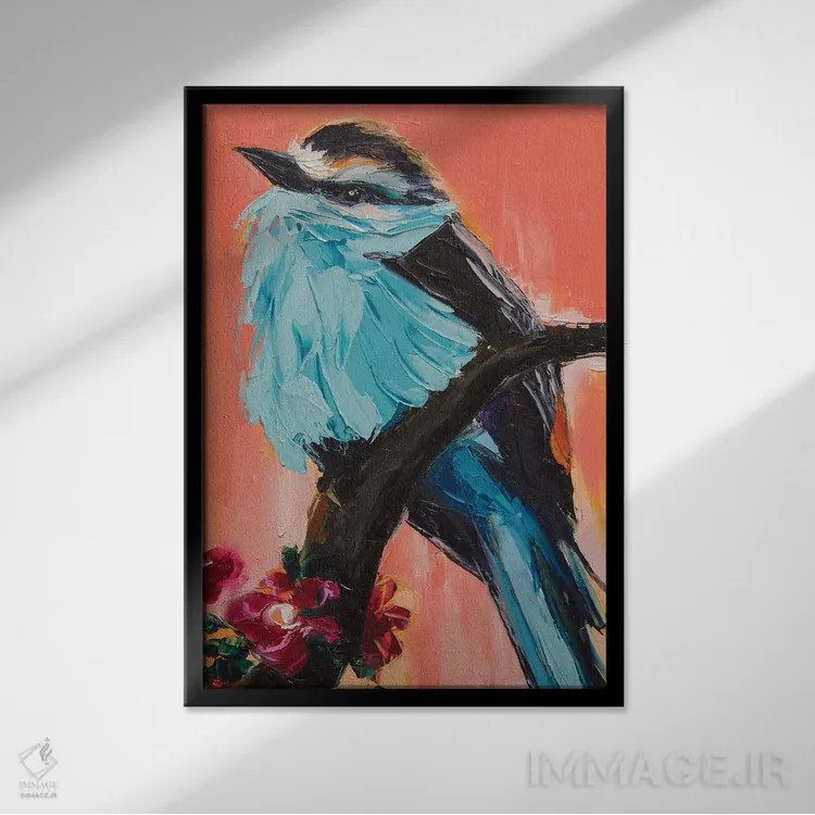 تابلو دکوراتیو پانورامیکس اثر لانا فری - نمای قابدار مشکی