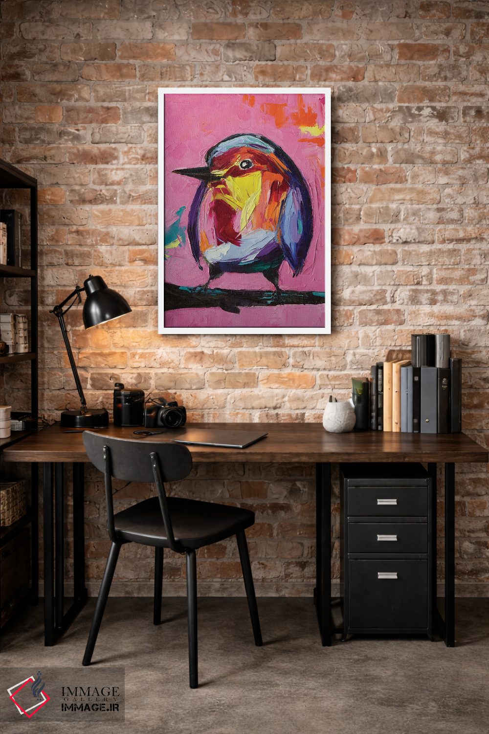 تابلو دکوراتیو ماهی خورک صورتی اثر لانا فری - D1W