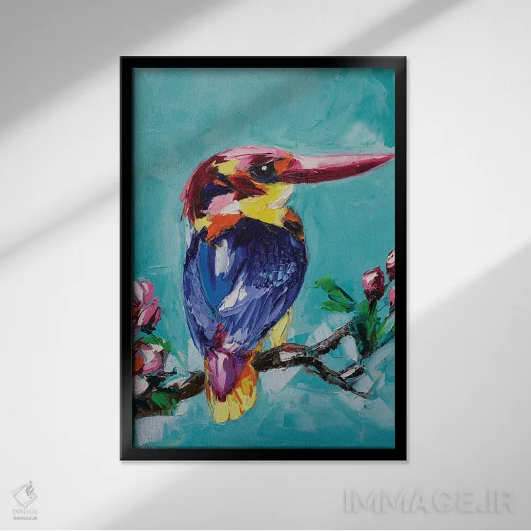 تابلو دکوراتیو غم تابستان اثر لانا فری - نمای قابدار مشکی