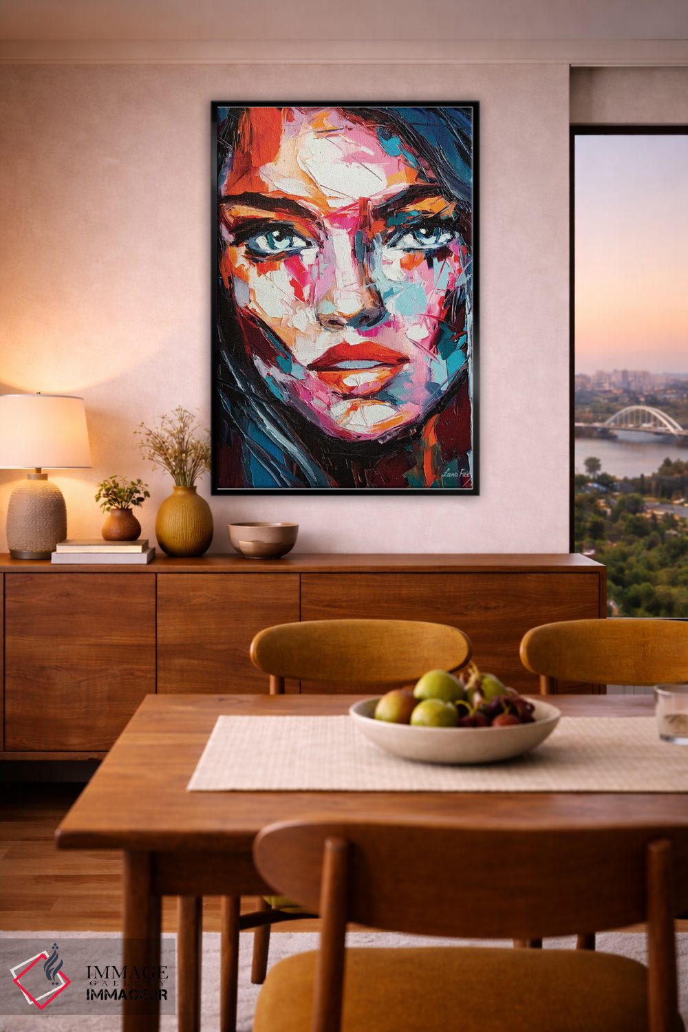 تابلو دکوراتیو مراقب باش اثر لانا فری - D6B