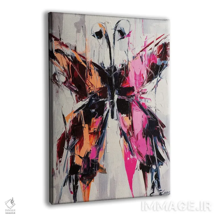 تابلو دکوراتیو خطوط باران اثر لانا فری - نمای پرسپکتیو محصول