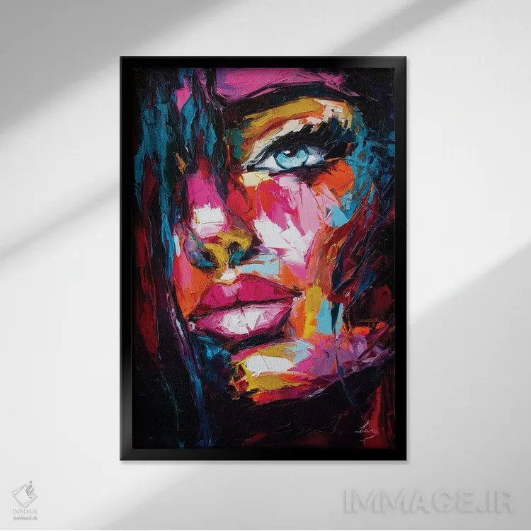 تابلو دکوراتیو در این سوی باران اثر لانا فری - نمای قابدار مشکی