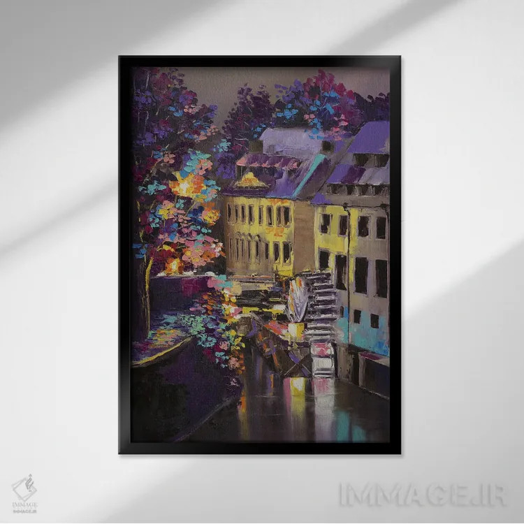 تابلو دکوراتیو چرتوفکا اثر لانا فری - نمای قابدار مشکی