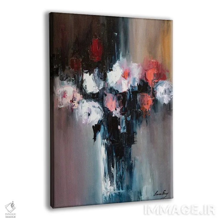 تابلو دکوراتیو خطوط بهار اثر لانا فری - نمای پرسپکتیو محصول