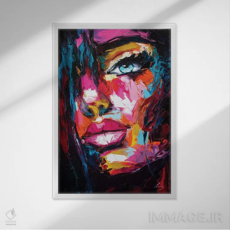 تابلو دکوراتیو در این سوی باران اثر لانا فری - نمای قابدار سفید