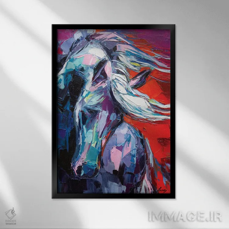 تابلو دکوراتیو روح اثر لانا فری - نمای قابدار مشکی