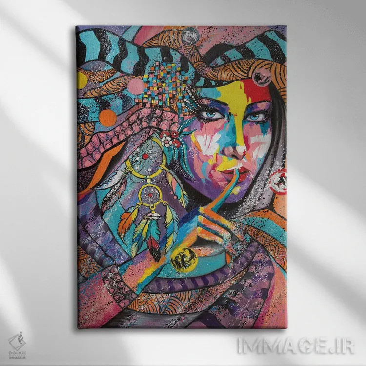 تابلو دکوراتیو در خواب های تو اثر لانا فری - نمای روبهرو روی دیوار